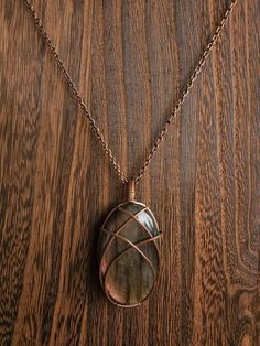 This pendant is made with 100% pure copper wire and comes with an 18 inch copper chain. Copper Necklace, Copper Chain, Labradorite Pendant, Pure Copper, Antique Copper, Copper Wire, Pendant Necklaces, Labradorite, Jewelry Necklace Pendant