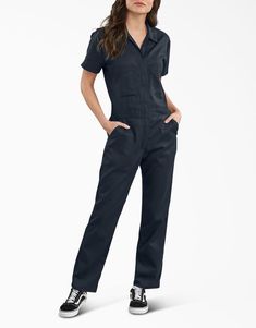 Women's FLEX Cooling Short Sleeve Coveralls - Dickies US, English Red Dickies Coveralls, Dickies Women, Work Dresses For Women, Boiler Suit, Work Uniforms, Overalls Women, Lifestyle Clothing, Street Outfit, Work Outfits Women