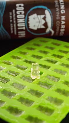 a close up of a plastic object on a table