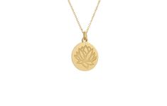 The Lotus Disc Necklace in solid gold symbolizes new beginnings, transformation, and growth, and it is great for a family gift. This flower is also a symbol of purity, beauty, and transcendence in many religions and cultures. This dainty disc charm is made of SOLID GOLD, 9k, 14k, 18k (hallmarked accordingly) and hangs from a solid gold chain. ✔ Made to Order ✔ Gold Kt: 9k-14K-18k ✔Metal stamp: 375-585-750 ✔ Available Gold Color: Rose Gold, Yellow Gold, White Gold ✔ Necklace length: Available in Spiritual Gold Flower Necklace With Flower Charm, Spiritual Gold Necklace With Flower Pendant, Gold Spiritual Flower Necklaces, Gold Spiritual Flower Pendant Charm Necklaces, Spiritual Gold-plated Flower Pendant Necklace, Gold Lotus, Solid Gold Bracelet, Solid Gold Necklace, Solid Gold Chains