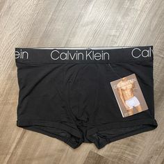 This Item Is Nwt And Has Never Been Worn. Stretch Black Boxer Briefs With Letter Print, Black Cotton Bottoms Multi-pack, Black Multi-pack Bottoms For Loungewear, Black Bottoms Multi-pack For Loungewear, Casual Black Bottoms Multi-pack, Casual Black Multipack Bottoms, Black Fitted Multi-pack Boxer Briefs, Casual Black Boxer Briefs With Letter Print, Calvin Klein Boxer Briefs