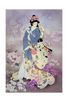 Japanese Butterfly, Beauty Paintings, Traditional Japanese Art, Japanese Geisha, Tableau Art, Japanese Embroidery, Portrait Wall, Butterfly Painting, Art Japonais