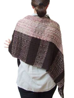 This is a handwoven poncho shawl made with wool,some acrylic and some linen. With this wool shawl you wan't be cold during the fall and winter.  You can wear it as you like - as a poncho or as a shawl. Width : 46 cm / 18,1 in Length : 146 cm / 57,5  in ( without fringe), 168 cm / 66,1 in ( with fringe) Hand wash in cold water,lay flat to dry. All my items are handmade in a studio free of smoke and pets. If you want to see other shawls and ponchos go to this sections : www.etsy.com/shop/Handweavi Handwoven Wool Poncho For Fall, Handwoven Shawl For Fall, One Size, Handwoven One-size Shawl For Fall, Handwoven Winter Shawl Cape, Handwoven Shawl Cape For Winter, Handmade Shawl Cape For Winter, Hand Knitted Shawl Wrap For Fall, Fall Handwoven Cape Shawl, Fall Handwoven Shawl Cape