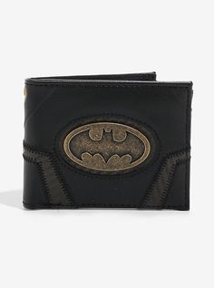 DC Comics Batman Metal Logo Bi-Fold Wallet - BoxLunch Exclusive, Batman Metal, Batman Gifts, Metal Bat, Utility Belt, Health System, Metal Logo, Fold Wallet, Kids Nutrition, Metallic Logo