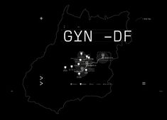 the gym - df map is shown in black and white