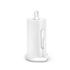 a white toilet paper holder on a white background