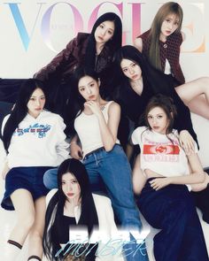 the girls are posing together on the cover of the magazine's latest issue, volle