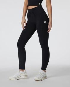 A brand-new perspective on leggings, the Daily Leggings are pulling out all the stops. Featuring a high waist, drawstring tie, an upgraded no-slip fit, 7/8 length and cuffed ankles, there’s no mistake in the name—you’ll want to wear these daily. Also check out our Daily Pocket Legging with side pockets. | Vuori Daily Legging | Black | XXL Vuori makes premium performance apparel inspired by the active Coastal California lifestyle; an integration of fitness, surf, sport, and art. Breaking down the Black Sporty Leggings With Pockets, High-waisted Black Leggings With Pockets, Sporty Full-length Leggings With Side Pockets, Black Sweat-resistant Sportswear Leggings, Black 4-way Stretch Sporty Leggings, Swim Brands, High Rise Leggings, Pocket Leggings, Dress Pant