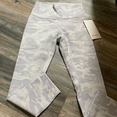 Brand New With Tags. Color Is White Camo Camo Lulu Leggings, Camo Lululemon Leggings, White Camo Leggings, Lululemon Tights, Lulu Leggings, Lululemon Align Leggings, Flare Yoga Pants, Lululemon Align Pant, White Camo