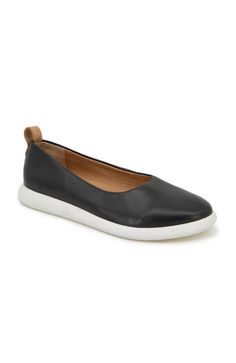 PRICES MAY VARY. Rounded toe flat. Back tab detail. Poron Performance Cushion. Arch Support. .4" heel height. Work Sneakers Women, Comfortable Ballet Flats, Flats With Arch Support, Fall Flats, Work Sneakers, Sandal Platform, Black Work, Sneakers Women, Ballet Flat