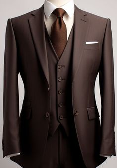 Brown Suits For Men, Brown Tuxedo, Luxurious Outfits, Coat Ideas, Simple Suit, Blazers For Men Casual, Slim Fit Suit Men, Classy Suits