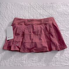 Lululemon Pace Rival Mr Skirt Size 10 Color Brier Rose Condition: Brand New With Tags Sold Out - Price Is Firm Please Pink Athleisure Lined Skirt, Pink Lined Athleisure Skirt, Pink Lined Skirt In Athleisure Style, Pink Sports Skirt With Lining, Pink Lined Sports Skirt, Lululemon Pace Rival, Briar Rose, Rose Color, Lululemon Athletica