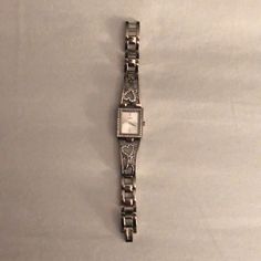 Guess Women's U85041l1 Lacey Heart Self-Adjustable Silver-Tone Bracelet Watch. Links Can Be Removed If Too Bug. Never Worn. Like New Condition. Silver Watch Bracelet, Silver Vintage Watch, Silver Watch Aesthetic, Vintage Silver Watch, 2000s Jewelry, Guess Women Watches, Silver Bracelet Watch, Watch Locket, Silver Watches