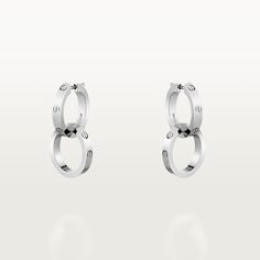 #LOVE# earrings Cartier Love Earrings, Trinity Bracelet, Trinity Necklace, Cartier Earrings, Cartier Necklace, Trinity Ring, Earrings White Gold, Love Earrings, Cartier Love