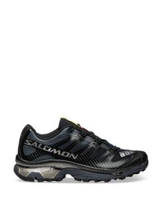 Salomon Unisex Xt-4 Og Low Top Sneakers Black Running Shoes With Reflective Details For Outdoor Activities, Black Hiking Running Shoes, Black Dynamic Running Shoes For Outdoor Activities, Dynamic Black Running Shoes For Outdoor Activities, Dynamic Black Hiking Running Shoes, Dynamic Black Trail Running Shoes, Black Reflective Outdoor Sneakers, Sporty Black Running Shoes For Hiking, Outdoor Black Sneakers With Reflective Details