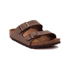 Comfortable Brown Slides With Arch Support, Brown Slip-on Footbed Sandals For Outdoor, Brown Slides With Ortholite Insole And Round Toe, Brown Slide Footbed Sandals With Cushioned Footbed, Brown Footbed Sandals With Arch Support For Outdoor, Brown Slide Footbed Sandals With Cork-bed Midsoles, Brown Synthetic Slides With Cushioned Footbed, Brown Outdoor Footbed Sandals With Arch Support, Comfortable Brown Synthetic Footbed Sandals