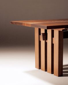 a wooden table that has been designed to look like it is made out of wood