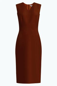 Kateri High Quality V-Neck Sheath Dress - Many Colors – Caeli Couture Elegant Brown Midi Dress For Cocktail, Elegant Brown Midi Bodycon Dress, Elegant Brown Cocktail Midi Dress, Solid Color Formal Dress With Notched Neckline, Elegant Dress With Notched Neckline, Classic Bodycon Dress With Straight Neckline, Elegant Fitted Brown Bodycon Dress, Elegant Brown Fitted Bodycon Dress, Elegant Brown Mini Dress For Formal Occasions