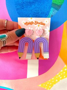 Back to school! The teachers will fall in love with these earrings from your little one to begin the school year! 🫶🏼 Cute Personalized Earrings For Everyday, Cute Personalized Earrings For Everyday Use, The School, School Year, Teacher Gifts, Little One, Fall In Love, Jewelry Earrings Dangle, Back To School