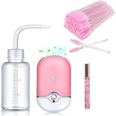 PRICES MAY VARY. 【Mini Eyelash Fan Dryer】The USB lash fan dryer is blade-less, built in rechargeable and cooling system to blow out cold air to dry eyelash glue quickly. T-shaped bracket on the back can make it stand stable on table, lightweight and small size is convenient and easy to carry and store.You can carry it in your bag for cooling daily use. 【Lash Shampoo Brushes】The nose brush is made of soft fiber material, which can better control the angle and help wipe and deep cleaning dirty mor Lash Fan, Eyelash Cleanser, Facial Cleaning Brush, Professional Makeup Kit, Lash Extension Supplies, Mascara Application, Eyelash Extension Supplies, Facial Cleaning, Shampoo Brush