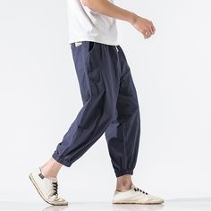 Men's Linen Pants Trousers Summer Pants Beach Pants Jogger Pants Drawstring Elastic Waist Plain Breathable Soft Casual Daily Holiday Linen / Cotton Blend Fashion Streetwear Black Red Micro-elastic Leisure Harem Pants With Pockets, Solid Parachute Pants For Summer Outdoor, Summer Leisure Parachute Pants With Pockets, Summer Parachute Pants With Pockets For Leisure, Summer Outdoor Solid Color Parachute Pants, Summer Leisure Cargo Pants With Pockets, Leisure Cargo Pants For Summer, Baggy Pants For Summer Outdoor Activities, Summer Leisure Cargo Pants