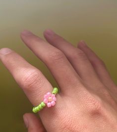 This cute ring is perfect to add to any outfit! It comes in three colors pink, blue, and peach! This ring does have some stretch and comes in different sizes if you feel that the sizes listed may not fit you please message me and I will make sure you get the perfect fit! Thank you for supporting my small business! <3 If you have an questions feel free to message me privately. If you LOVE this product you should check out my Seed Bead Stretch Bracelet/Anklet! Flower Seed Bead Ring, Flower Ring, S Flower Seed Bead, Rings Friendship, Seed Bead Ring, Rings Cute, Simple Rings, Friendship Rings, Ring Flower, Peach Flowers, Ring Simple