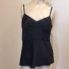 Elegant And Sexy Top By Express Design Studio Size Xs Color Black Rhinestone Detail Side Zipper Closure Adjustable Straps Fast Shipping! Bundle For An Extra Discount Happy Poshing Embellished Fitted Camisole For Night Out, Elegant Embellished Camisole For Party, Embellished Camisole For Night Out, Stretch Black Y2k Tops, Y2k Black Stretch Tops, Black Y2k V-neck Tops, Black Fitted Y2k Camisole, Y2k Black Camisole Top, Black Rhinestone