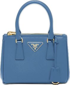 Saffiano Leather Mini Bag, Blue Prada, Prada Galleria, Leather Mini Bag, Chanel 2, Iconic Bags, Summer Beach Wear, Ballet Flat Shoes, Pump Sandals