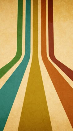 an orange, green, and blue striped wallpaper with the colors of different lines