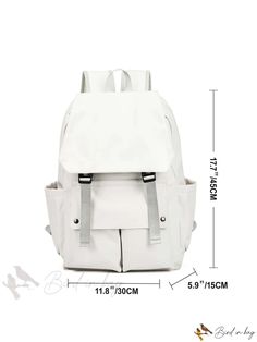 Bird in Bag - Womens Fashionable Japanese Brand Computer Backpack, Travel Bag for Middle and High School Students, Backpack for Men, Suitable for Female Practical White Backpack For School, Practical White School Backpack, Flap Backpack, Computer Backpack, Backpack Travel, Backpack Travel Bag, Style Preppy, School Students, High School Students