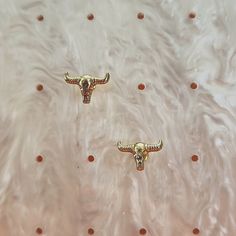 - Gold Bull Head Stud Earrings - Never Worn Bull Head, Earrings Color, Jewelry Earrings, Stud Earrings, Women Jewelry, Gold, Women Shopping, Color