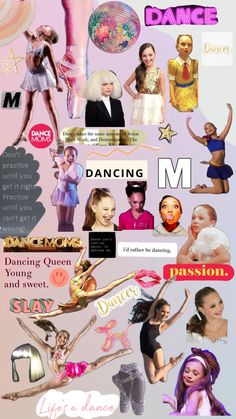 a collage of different types of dance related items