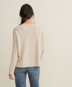 Everyday Sweater Oatmeal Beige Cashmere Tops For Fall, Casual Beige Cashmere Sweater, Spring Cashmere Sweater For Layering, Relaxed Fit Cashmere Tops For Fall, Relaxed Cream Tops For Fall, Effortless Relaxed Fit Sweater For Everyday, Effortless Relaxed Fit Everyday Sweater, Winter Cashmere Tops For Daywear, Casual Cashmere Tops For Fall