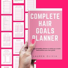 Complete hair goals tracker. Suitable for any hair type - curly, wavy or straight.  15 pages of printable trackers, planners and reminders to help you start your healthy hair journey. You will also receive my 30 Day Haircare Challenge! INCLUDED - WASH DAY TRACKER - DAILY/WEEKLY/MONTHLY HAIR JOURNAL - FAVOURITE SHAMPOOS/CONDITIONERS/STYLING PRODUCTS - HEALTHY HAIR REMINDERS SECTION - HABIT TRACKER - 30 DAY HAIR CARE CHALLENGE - PAGES FOR NOTES AND TO-DO LISTS Fully digital product - Receive insta Hair Salon Business, Daily Routine Planner, Ayurvedic Hair, Download Hair, Natural Hair Regimen, Healthy Hair Journey, Hair Regimen, Natural Wavy Hair, Routine Planner