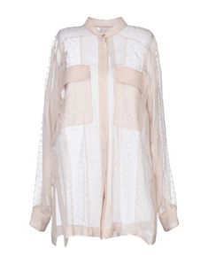 lace, chiffon, no appliqués, mandarin collar, long sleeves, button closing, no pockets, contains non-textile parts of animal origin, solid color , Color: Blush , Size: 6 Lace Shirts, Chemise Rose, Shirt Blouses Women's, Lace Chiffon, Alberta Ferretti, Sportswear Brand, Blouse Online, Lace Shirt, Chiffon Lace