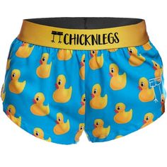 Do you have ChicknLegs? More rubber ducks to add to your collection. These are the perfect shorts for trail running, road racing, and everything in between! The ChicknLegs 1.5" split running shorts are known for their lightweight fabric, ultra soft liners, comfortable waistbands, and funny printed designs. Features: ✔ Soft elastic waistband provides a smooth fit that stays in place ✔ Rear zipper pocket to stash the essentials✔ Black mesh liner offers full coverage and breathability✔ Machine wash Chickn Legs Shorts, Chicken Legs Running Shorts, Chicknlegs Shorts, Chicken Legs Shorts, Rubber Ducks, Color Light Blue, Chicken Legs, Best Running Shoes, Rubber Ducky