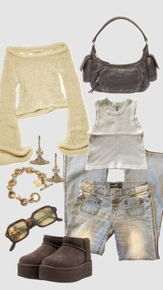 Fall Style Board, Y2k Outfits Accessories, School Outfits Inspo 2024, Wanderlust Aesthetic Outfits, Comfy Vintage Outfit, Spring Trip Outfits, Accessories To Add To Outfits, Trending Outfits 2024, Fall Fits Streetwear