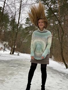 Unique Bohemian Mandala  ~ Hand Knitting Sweater ~ Hand Knitting Clothing ~ Cozy Mandala for Women ~ Jamper by Aiste Anaite Mandala is hand made sweater. The front of this jamper can be from both sides. 25% alpaca 25% wool 50%acryl Like to browse the whole shop :)                    https://www.etsy.com/shop/AisteAnaite Follow Aistefashion on Facebook : www.facebook.com/AisteAnaite Follow Aistefashion on Pinterest : https://www.pinterest.com/aiste_bar/aistefashion/ With Love, Aiste Bohemian Knit Sweater With Fair Isle Pattern, Bohemian Fair Isle Knit Sweater, Hand Knitted Knit Poncho For Winter, Bohemian Knitted Winter Sweater, Bohemian Winter Sweater For Cold Weather, Winter Layering Knitted Poncho, Winter Knitted Poncho For Layering, Knitted Winter Poncho For Layering, Casual Hand Knitted Poncho For Winter