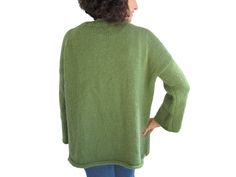 Casual Knit Sweater, Hand Knitted Sweater, Loose Sweater, Red Sweater - Hand Knitted. - Long sleeves. - Crew Neck. - 40% wool - 60% premium acrylic anti allergic yarn. Fuzzy but not itchy. - Photos show green. You can choose your favorite color on color section. I do hand knit all my designs and jumpers, cardigans, gloves, scarf are in a pet-free and smoke-free environment. You do not worry any of those things. Some of yarn materials might smell but it goes away at first washing. Please be aware Oversized Knit Crew Neck Cardigan, One Size Green Knit Sweater, Stretch Knitted Crew Neck Cardigan, Green Relaxed Fit Knitted Sweater, One Size Knit Crew Neck Sweater, One Size Crew Neck Knit Sweater, Hand Knitted Crew Neck Cardigan, Hand-knitted Crew Neck Cardigan, Hand Knitted Jumpers