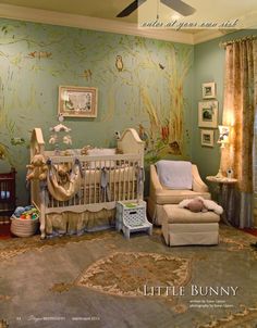 if I had this nursery in my house, I would have to take it away from the baby! No Good Deed, Emerald Engagement Ring Green, Rosemary's Baby, Velveteen Rabbit, Baby Rooms, Rabbit Baby, Nursery Inspo, Good Deeds