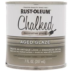 rustoleum chalked decorative glass aged glaze, 7oz can - click to view larger image