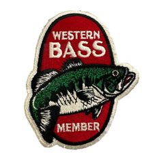 the western bass member patch on a white background