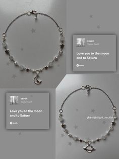 Taylor Swift Present Ideas, Seven By Taylor Swift, Taylor Swift Accessories, Homemade Bracelets, Taylor Swift Party, Taylor Swift Birthday, Pretty Jewelry Necklaces, Friendship Bracelets Designs, Diy Bracelet Designs