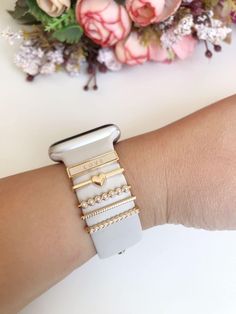 Trendy Watch Band As Gift, Trendy Watch Bands As Gift, Trendy Gift Watch Bands, Gold Adjustable Watch Band As Gift, Gold Adjustable Watch Bands As Gift, Trendy White Apple Watch Band For Gift, Trendy White Apple Watch Band Gift, Trendy White Watch Band For Gift, Trendy White Watch Bands For Gift