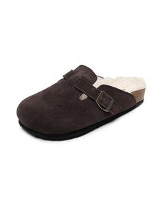 Exude casual-cool style in comfort in these slip-on-and-go clogs, crafted from a soft suede in a versatile neutral hue for effortless pairing. A durable TPU sole ensures tread-safe steps and soft fleece lining offers extra cozy warming. Suede upper Leather lining Man-made fleece insole TPU sole Winter Closed Toe Clogs With Textured Footbed, Casual Clogs With Suede Lining And Round Toe, Winter Suede Clogs With Textured Footbed, Winter Suede Clogs With Leather Footbed, Winter Suede Clogs With Rubber Sole, Casual Slip-on Clogs With Suede Lining, Winter Leather Footbed Slip-on Clogs, Winter Slip-on Clogs With Leather Footbed, Winter Suede Slip-on Clogs