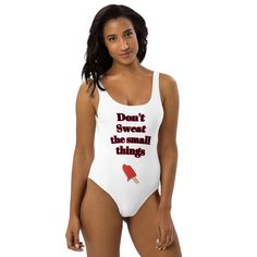 This one-piece swimsuit for all figures will bring out your best features. Enjoy the smooth fabric and the flattering design, and show it off by the sea or pool! * 82% Polyester, 18% Spandex * Fabric weight: 6.78 oz/yd² (230 g/m weight may vary by 5% * Chlorine-resistant fabric * Cheeky fit with a scoop neckline and a low scoop back * Zig-zag stitching * Double-layer front  * Four-way stretch material stretches and recovers on the cross and lengthwise grains This product is made especially for you as soon as you place an order, which is why it takes us a bit longer to deliver it to you. Making products on demand instead of in bulk helps reduce overproduction, so thank you for making thoughtful purchasing decisions! Fitted One-piece Bodysuit For Sunbathing, Fitted Tankini With Lined Body For Beach Season, Stretch Sleeveless One-pieces For The Pool, Fitted Sleeveless Swimwear For Beach Party, Casual One-piece With Lined Body For Pool, Casual Lined One-piece For Pool, Trendy Sleeveless One Piece For Pool, Trendy Sleeveless One-piece For Pool, Fitted Sleeveless One Piece For Beach Season