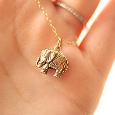 Dainty Jewelry As A Gift, Dainty Jewelry Gift, Dainty Small Jewelry For Gifts, Small Brass Jewelry Gift, Tiny Pendant Jewelry As A Gift, Tiny Gold Jewelry For Birthday Gift, Gold Jewelry For Birthday Gift, Elephant Design Necklace Gold, Elephant Locket Gold