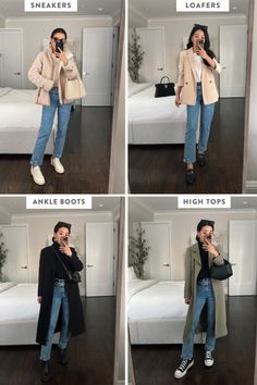 6 Shoes to Pair with Straight Jeans Straight Leg Jeans Chunky Boots, Straight Leg Jeans Outfits For Work, Winter Jeans Outfit Work, Straight Leg Jean Shoes, Shoes To Wear With Mom Jeans Winter, Straight Jeans Shoes, Straight Jeans Winter Outfit, Straight Jeans And Boots Outfit, Easy Jeans Outfit