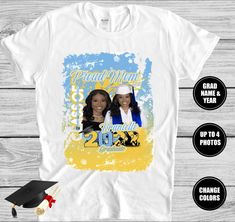 Proud Family Graduation Shirts 2023, High School College Senior Shirt, Graduation Shirt with Pictures, Custom Graduation Shirt, Senior 2023                                                                This shirt can be customized with any colors Contact us for group pricing! PLEASE READ THE ENTIRE DESCRIPTION BEFORE PURCHASING How to order. : 1. Email pictures to mastermindprintingla@gmail.com, you are allowed 1-5 pictures. When submitting the photos  please send high resolution pictures. Plea White Custom Print Top For Graduation, White Custom Print Tops For Graduation, Pre-shrunk White Shirt For Graduation, White Pre-shrunk Shirt For Graduation, Senior Night Shirts For Family, 2024 Senior Shirt, Family Graduation Shirts, Graduation Shirts For Family, Proud Family