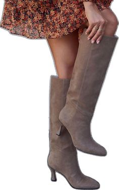 Heeled Knee High Boots, Fall Outfit, High Boots, Knee High Boots, Sleek Design, Knee High, Fall Outfits, Faux Leather, Slip On